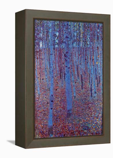 Beech Forest-Gustav Klimt-Framed Stretched Canvas