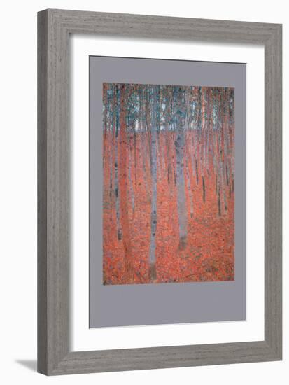 Beech Forest-Gustav Klimt-Framed Art Print