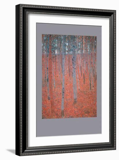 Beech Forest-Gustav Klimt-Framed Art Print