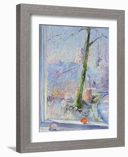 Beech Tree and Haw Frost, 1989-Timothy Easton-Framed Giclee Print