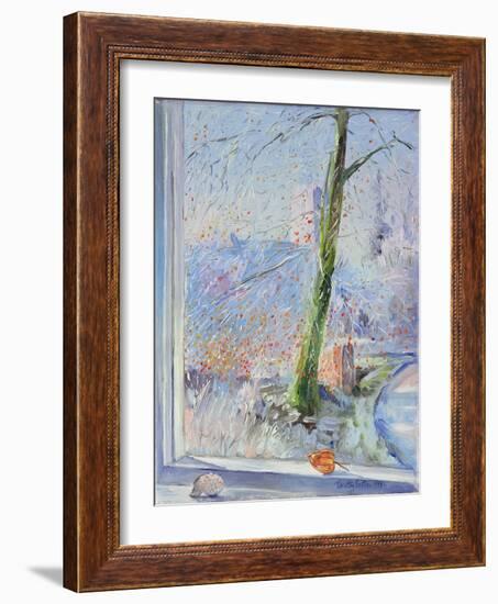 Beech Tree and Haw Frost, 1989-Timothy Easton-Framed Giclee Print