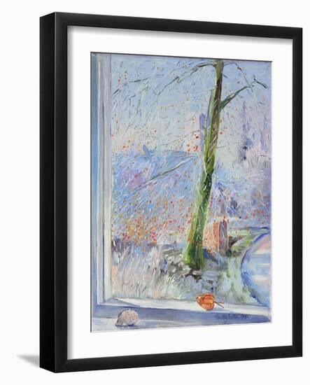 Beech Tree and Haw Frost, 1989-Timothy Easton-Framed Giclee Print