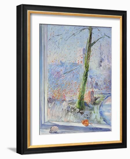 Beech Tree and Haw Frost, 1989-Timothy Easton-Framed Giclee Print