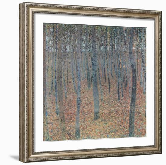 Beech Trees (hand-made paper)-Gustav Klimt-Framed Collectable Print