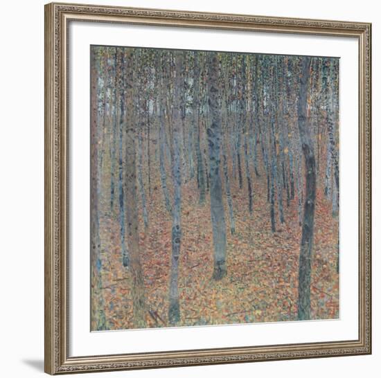 Beech Trees (hand-made paper)-Gustav Klimt-Framed Collectable Print