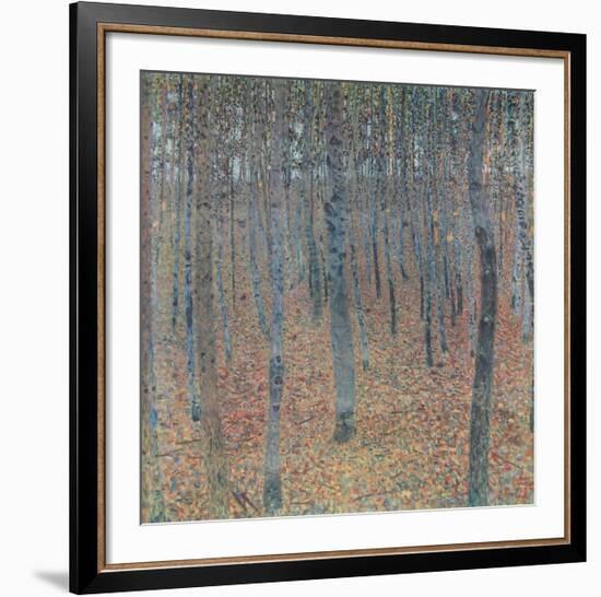 Beech Trees (hand-made paper)-Gustav Klimt-Framed Collectable Print