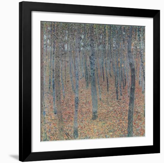 Beech Trees (hand-made paper)-Gustav Klimt-Framed Collectable Print