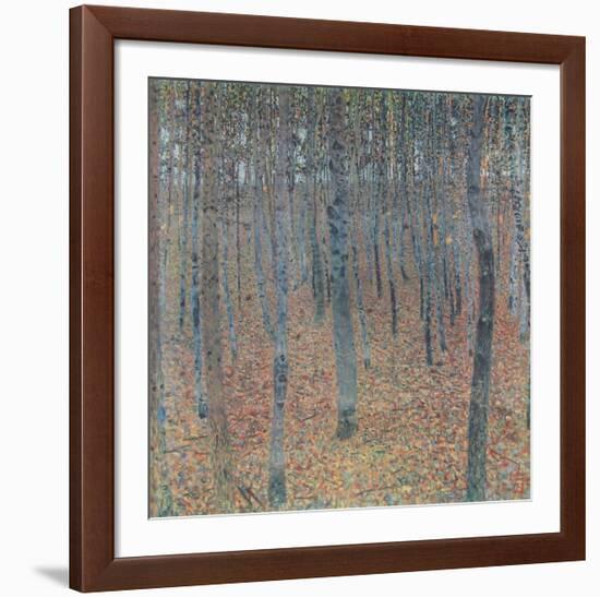 Beech Trees (hand-made paper)-Gustav Klimt-Framed Collectable Print