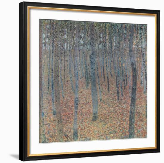 Beech Trees (hand-made paper)-Gustav Klimt-Framed Collectable Print