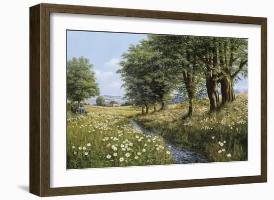 Beeches And Daisies-Bill Makinson-Framed Giclee Print