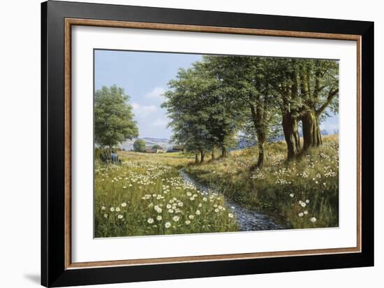 Beeches And Daisies-Bill Makinson-Framed Giclee Print