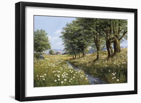 Beeches And Daisies-Bill Makinson-Framed Giclee Print