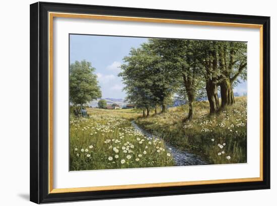 Beeches And Daisies-Bill Makinson-Framed Giclee Print