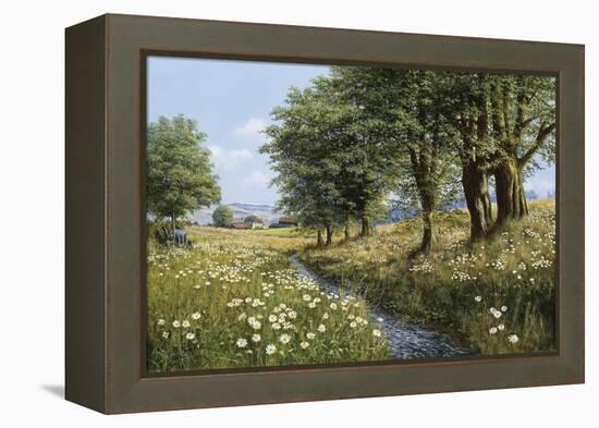 Beeches And Daisies-Bill Makinson-Framed Premier Image Canvas