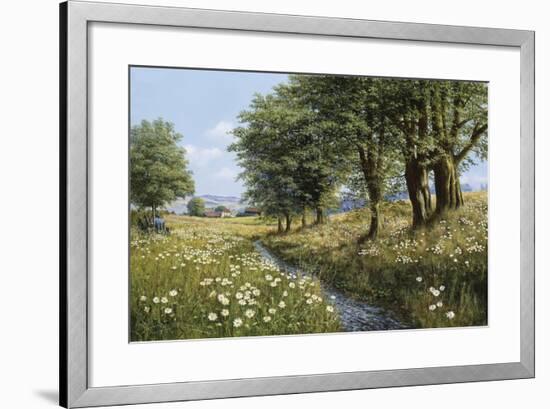 Beeches And Daisies-Bill Makinson-Framed Giclee Print