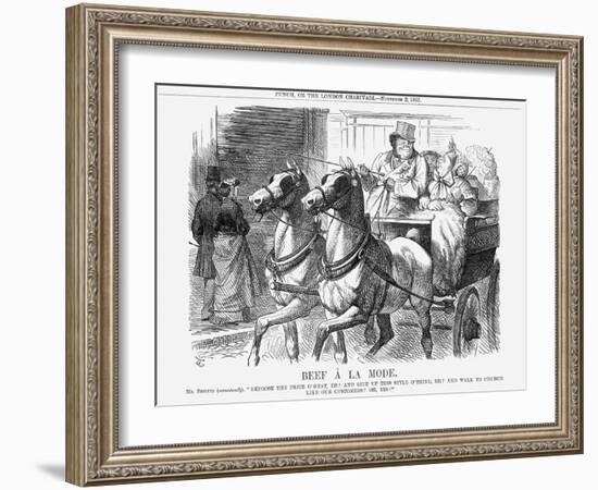 Beef À La Mode, 1867-John Tenniel-Framed Giclee Print