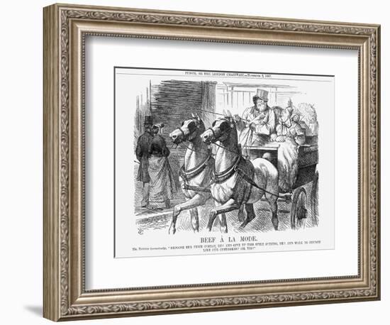 Beef À La Mode, 1867-John Tenniel-Framed Giclee Print