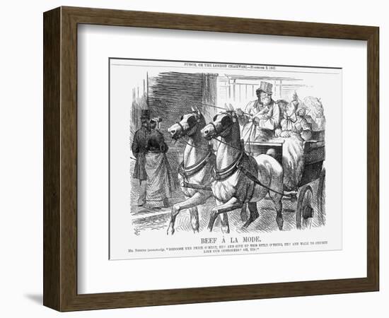 Beef À La Mode, 1867-John Tenniel-Framed Giclee Print