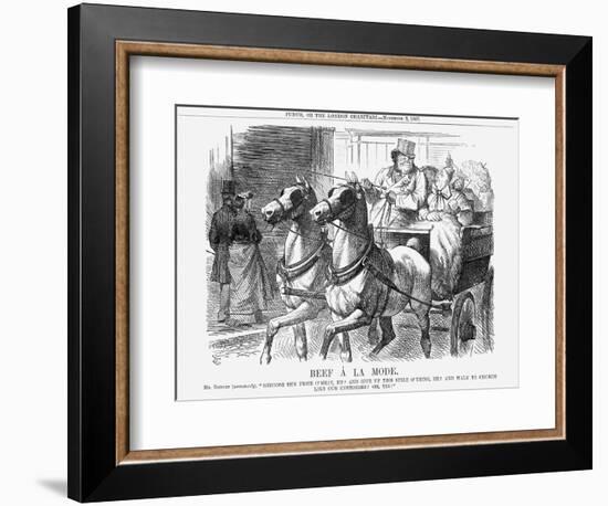 Beef À La Mode, 1867-John Tenniel-Framed Giclee Print