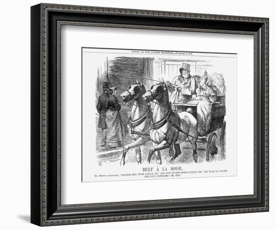 Beef À La Mode, 1867-John Tenniel-Framed Giclee Print