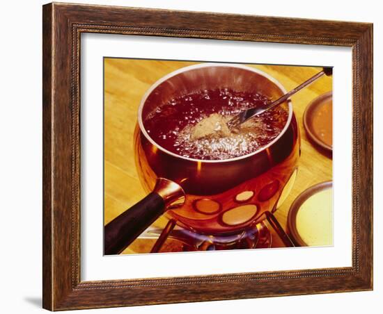 Beef Bourguignon is Used For Fondue-John Dominis-Framed Photographic Print