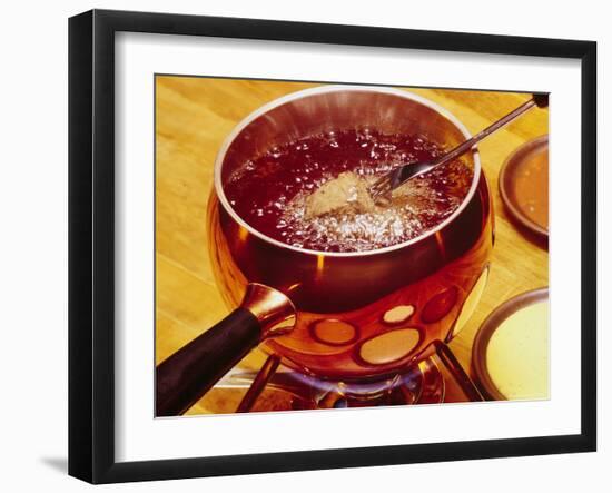 Beef Bourguignon is Used For Fondue-John Dominis-Framed Photographic Print