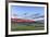 Beef cattle grazing below Walling Reef on the Rocky Mountain Front at sunrise near Dupuyer, Montana-Chuck Haney-Framed Photographic Print