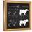 Beef Cuts - Blackboard-ONiONAstudio-Framed Stretched Canvas