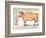 Beef: Diagram Depicting the Different Cuts of Meat-null-Framed Giclee Print