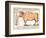 Beef: Diagram Depicting the Different Cuts of Meat-null-Framed Giclee Print