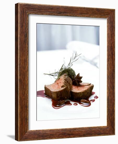 Beef Fillet with Kale and Port Jus-Michael Boyny-Framed Photographic Print