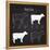 Beef Meat Cuts Scheme on Blackboard-ONiONAstudio-Framed Stretched Canvas