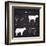 Beef Meat Cuts Scheme on Blackboard-ONiONAstudio-Framed Art Print