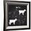 Beef Meat Cuts Scheme on Blackboard-ONiONAstudio-Framed Premium Giclee Print