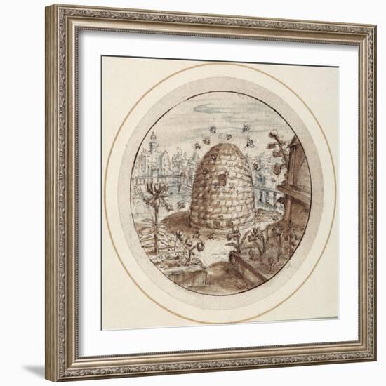 Beehive, Early 17th Century-Crispin I De Passe-Framed Giclee Print