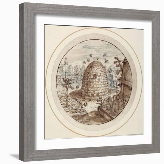 Beehive, Early 17th Century-Crispin I De Passe-Framed Giclee Print