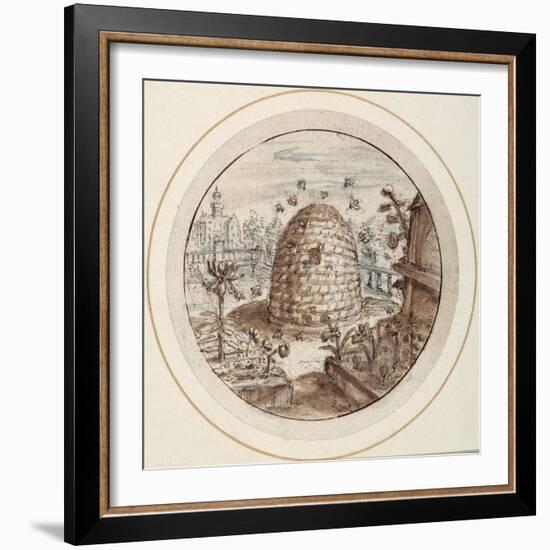 Beehive, Early 17th Century-Crispin I De Passe-Framed Giclee Print