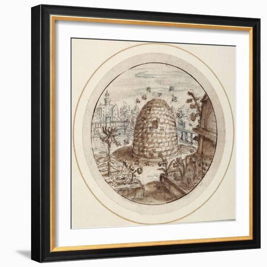 Beehive, Early 17th Century-Crispin I De Passe-Framed Giclee Print