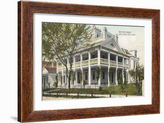 Beehive House, Salt Lake City-null-Framed Art Print