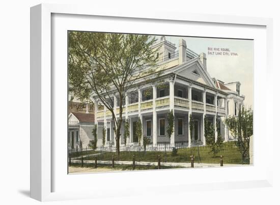 Beehive House, Salt Lake City-null-Framed Art Print