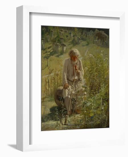 Beekeeper, 1872-Ivan Nikolayevich Kramskoi-Framed Giclee Print