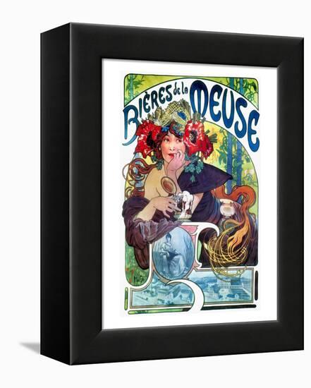 Beer Ad By Mucha, C1897-Alphonse Mucha-Framed Premier Image Canvas