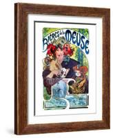 Beer Ad By Mucha, C1897-Alphonse Mucha-Framed Giclee Print