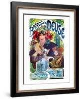 Beer Ad By Mucha, C1897-Alphonse Mucha-Framed Giclee Print