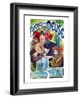 Beer Ad By Mucha, C1897-Alphonse Mucha-Framed Giclee Print