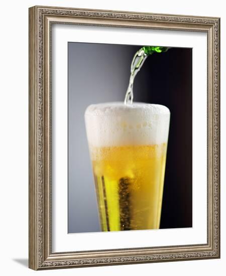 Beer Being Poured into a Glass-Winfried Heinze-Framed Photographic Print