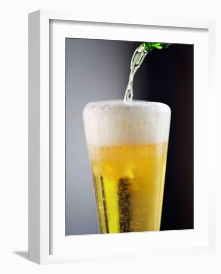 Beer Being Poured into a Glass-Winfried Heinze-Framed Photographic Print