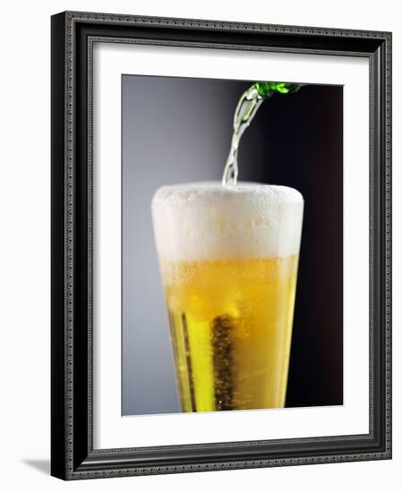 Beer Being Poured into a Glass-Winfried Heinze-Framed Photographic Print