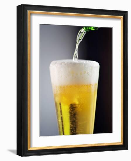 Beer Being Poured into a Glass-Winfried Heinze-Framed Photographic Print