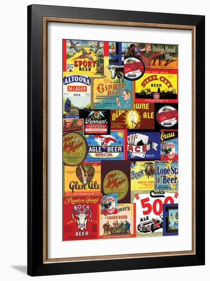 Beer Collage-Paris Pierce-Framed Art Print